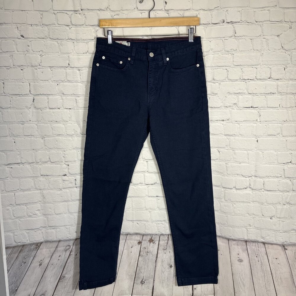 American Giant Roughneck Stretch Canvas Straight Pants Mens‎ 30x30 Blue  NWOT